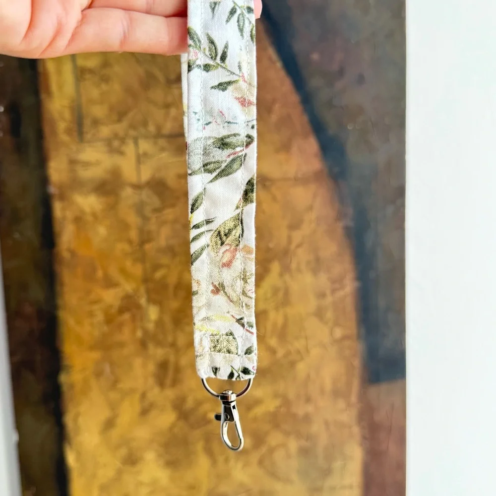 Handmade Floral Keychain Wristlet